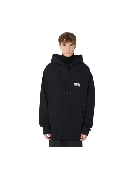 Marcelo Burlon bluza Disco God z kapturem z nadrukiem czarny