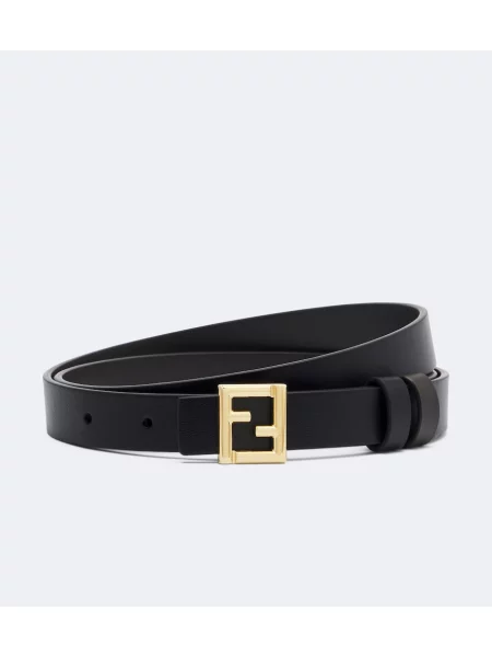 Cu centură curea Fendi din piele maro