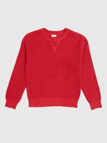 Dzianinowy sweter Gap czerwony