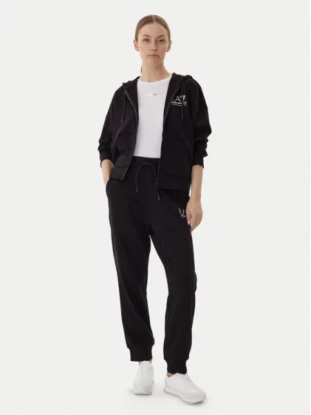 Спортивний костюм Emporio Armani Train Visibility Zip black / silver чорний