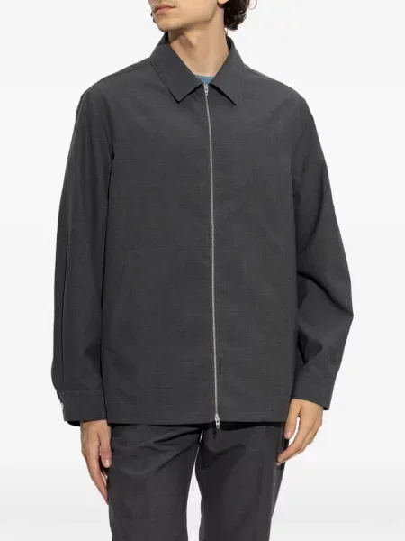 Geacă Jil Sander de lână gri