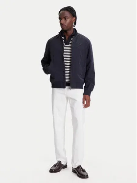 Tommy Hilfiger Bunda bomber Harrington Tmavomodrá černá