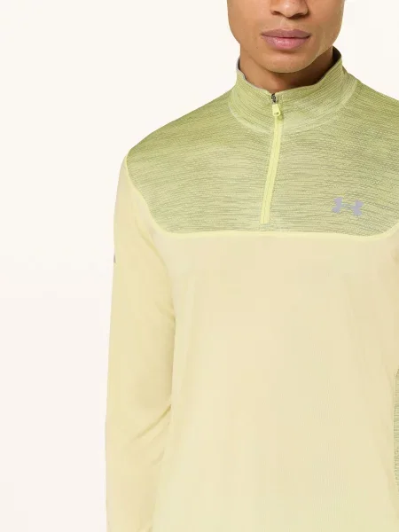 Bluza meska Under Armour Tech Utility Zip fade green/steel żółta