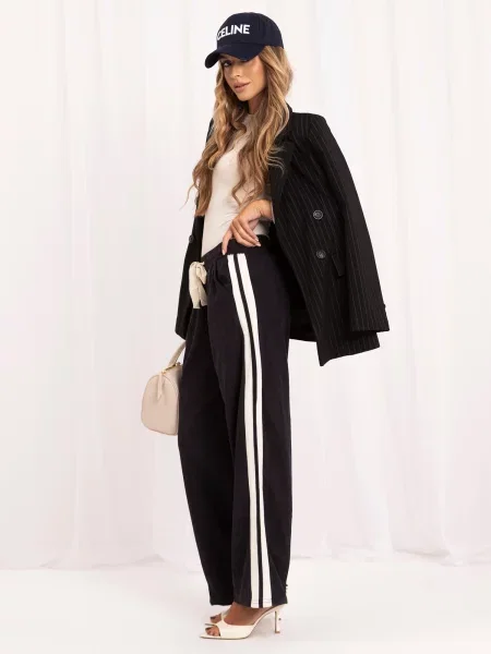 Hlače Italy Moda crna