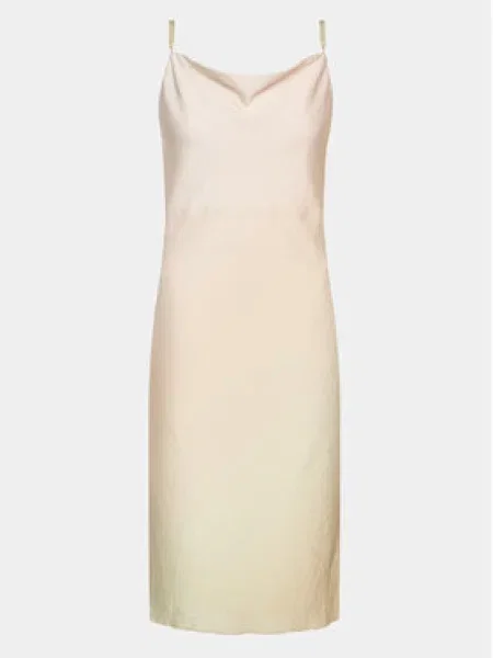 Samsøe Samsøe Šaty FREDERICKA krémová / žltá / trstinová béžová