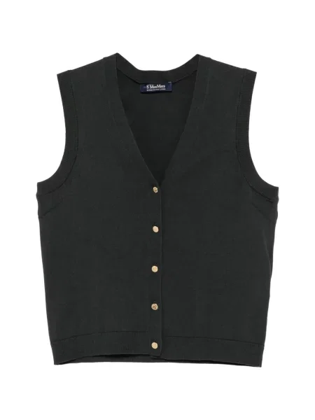 Vestă 's Max Mara cu decolteu în V verde