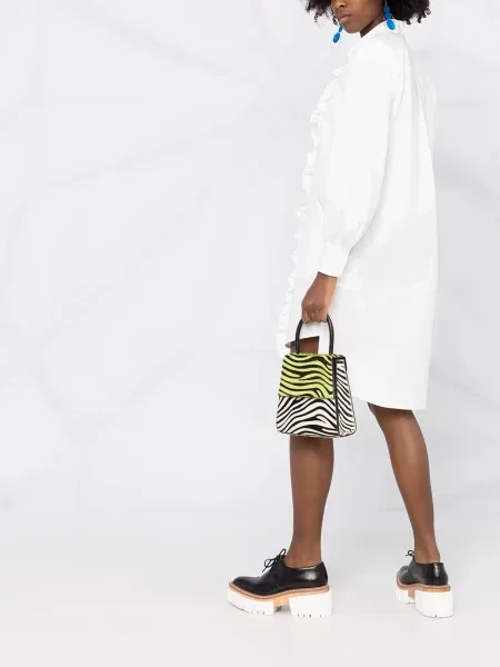 Rochie tip cămașă Msgm de costum alb