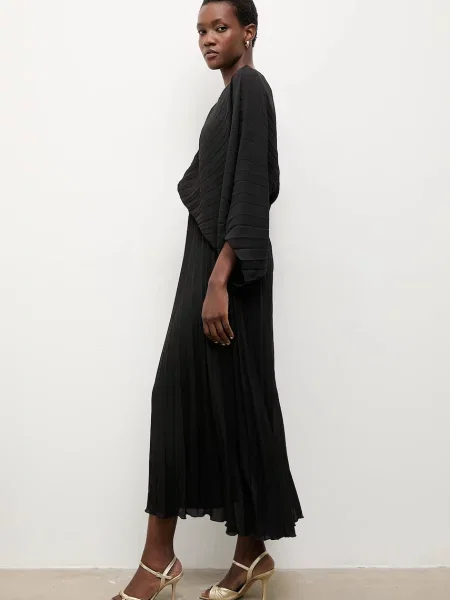 Макси платье Answear.lab клеш черное