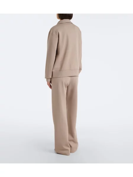 Pantaloni sport 's Max Mara din jerseu bej
