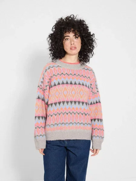 Светр DIVERSE Cltn Polana мультиколор поліестер/акрил