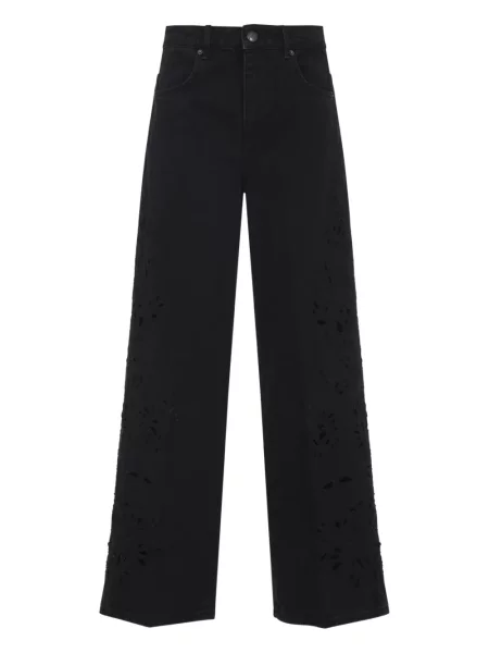 Jeansy Farm Rio w kwiatki czarne