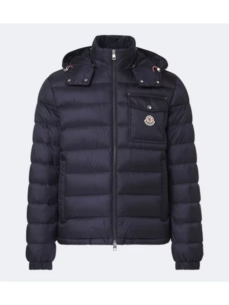 Geacă cu puf Moncler albastru