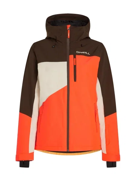 O'NEILL Geacă sport Fwc'Cruz Triple maro închis / portocaliu alb
