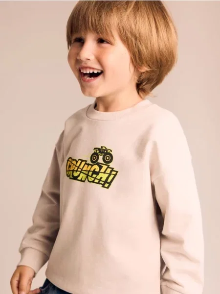 Reserved bluza Hot Wheels Monster Truck jasnoszary