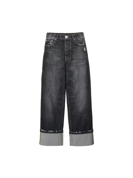 Szerokie jeansy Marc Jacobs szare