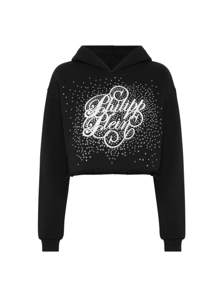Bluza z kapturem Philipp Plein z kapturem czarna