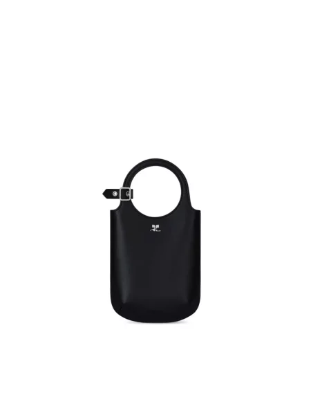 Torebka Courreges z logo czarna