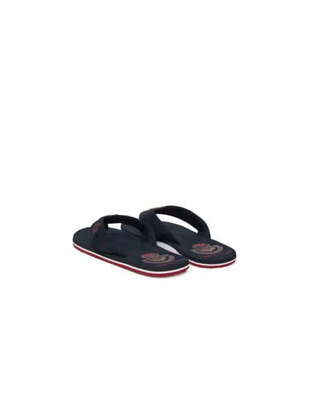 TOMMY HILFIGER Japanke morsko plava / sepija / crvena tamnoplava