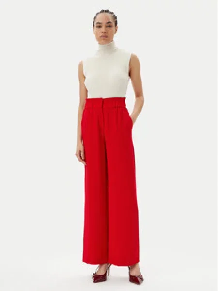 Morgan Palazzo kalhoty Červená Wide Leg černé