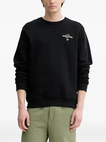 Hanorac crewneck Les Deux cu imagine negru