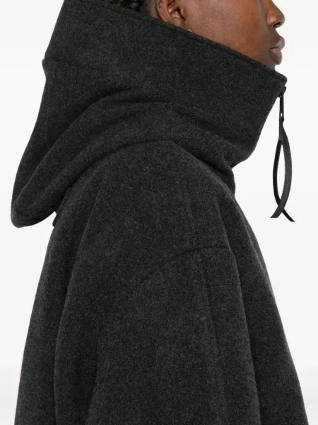Geacă Canada Goose cu glugă gri