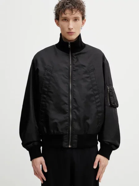 Kurtka bomber Mm6 Maison Margiela czarny