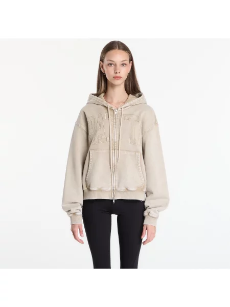 Sweter Patta z kapturem z logo beżowy