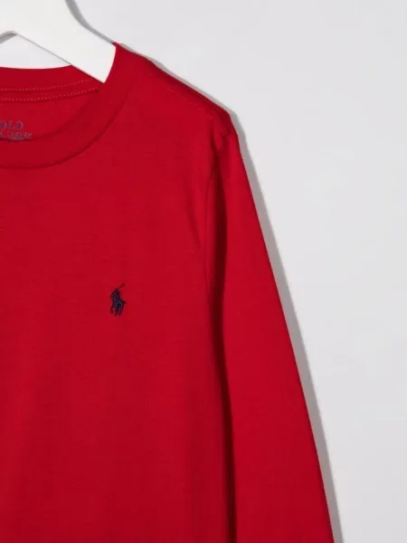 Koszulka polo dziecięca Polo Ralph Lauren czerwona