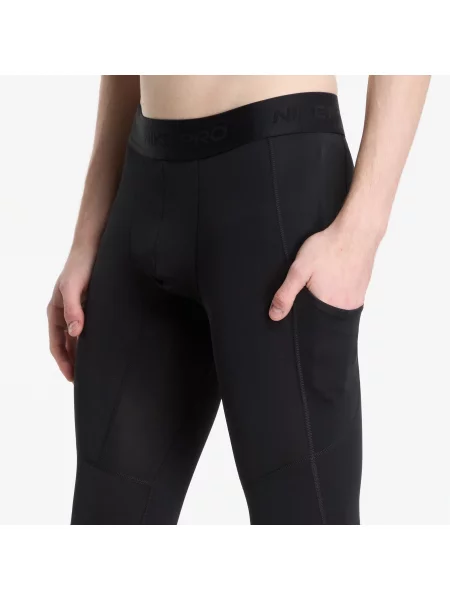 Κολάν Nike Pro Dri-FIT Fitness Tights Black/ White XL λευκό