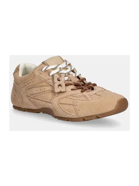 Sneakersy Nokwol zamszowe beżowe