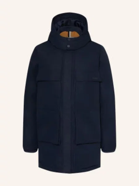 Boss Péřová Parka tmavě modrá