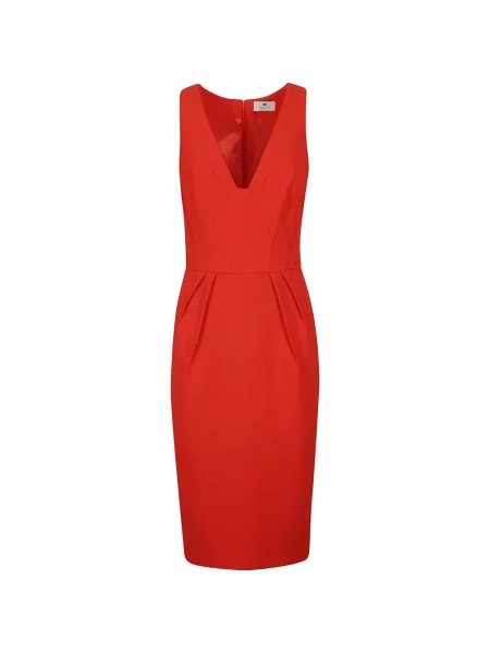 Rochie midi Elisabetta Franchi cu decolteu în V roșu