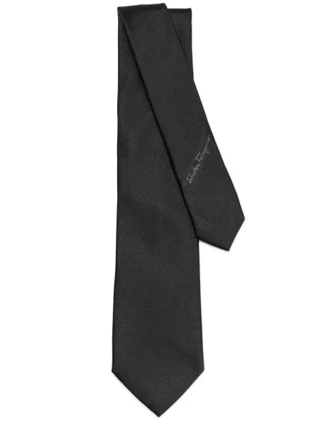 Cravată Ferragamo de mătase negru