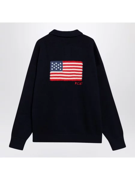 Koszulka polo Polo Ralph Lauren z nadrukiem niebieska