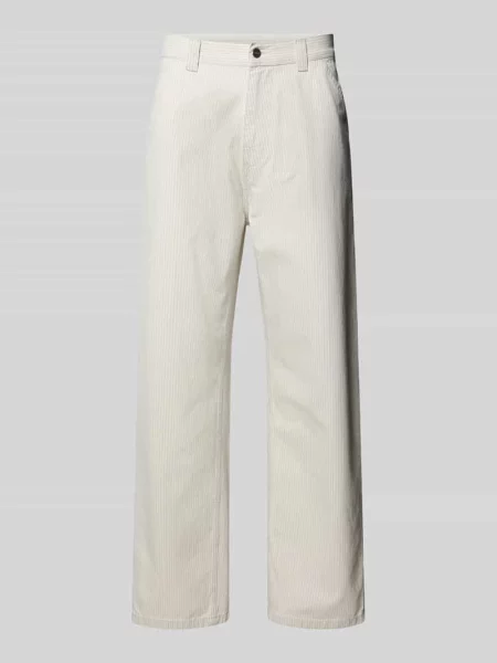 Carhartt Wip Spodnie Mężczyzna Wielobarwność L Mercer Stripe Single Knee Pant białe