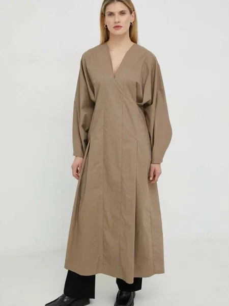 Сукня By Malene Birger maxi розкльошена бежевий