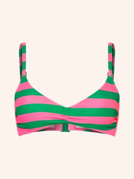 Watercult Bralette Bikiny Stripe Energy růžová zelená