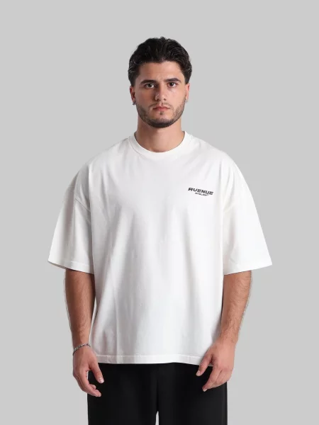 Avenue Atelier Μπλουζάκι Avenue Atelier Basic Boxy T-Shirt φυσικό λευκό