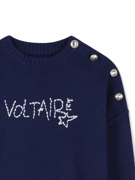 Dětské svetr Zadig & Voltaire modrý