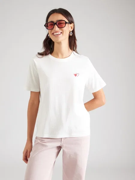 ONLY Tricou ONLHAPPY roșu alb