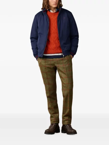 Geacă Hackett London cu broderie albastru