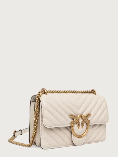 Geanta crossbody Pinko din piele bej