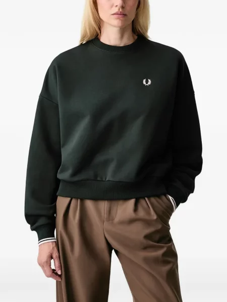 Hanorac Fred Perry cu broderie verde