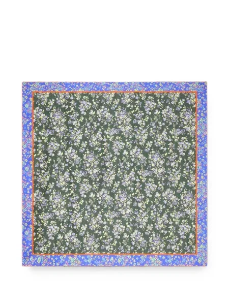 Fular Dries Van Noten de mătase verde