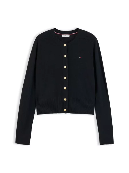 TOMMY HILFIGER Geacă tricotată negru