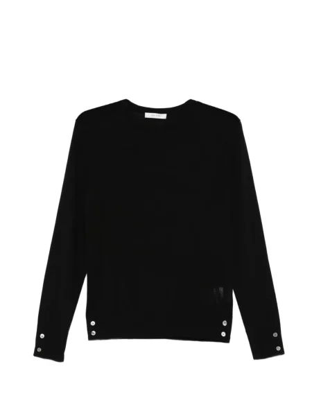 Pulover Ivory Paris cu decolteu rotund negru