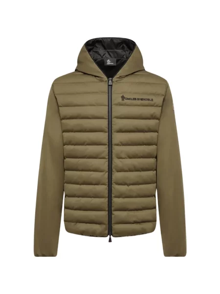 Geacă Moncler Grenoble cu glugă verde