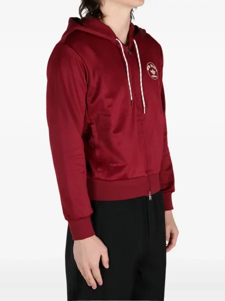 Tricou Adidas cu broderie plisat din satin roșu