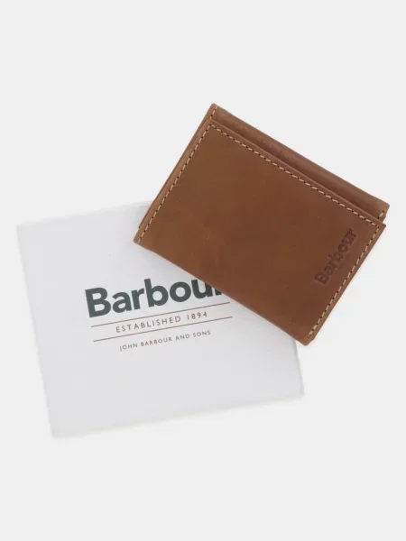 Кожаный кошелек Barbour коричневый