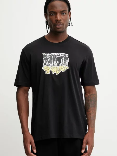 Тениска adidas Originals TS Crowd с принт черно
